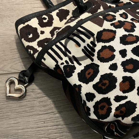 BRIGHTON  Animal Print Brown Black Braided Straps - Picture 13 of 15